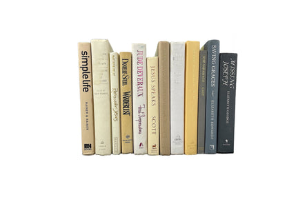 Modern White & Gray Hardback Books