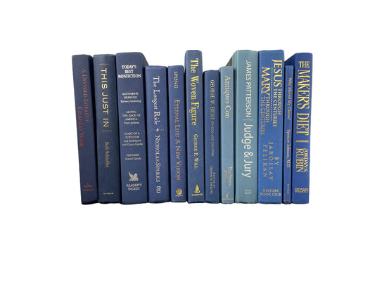 Modern Blue Hardback Books