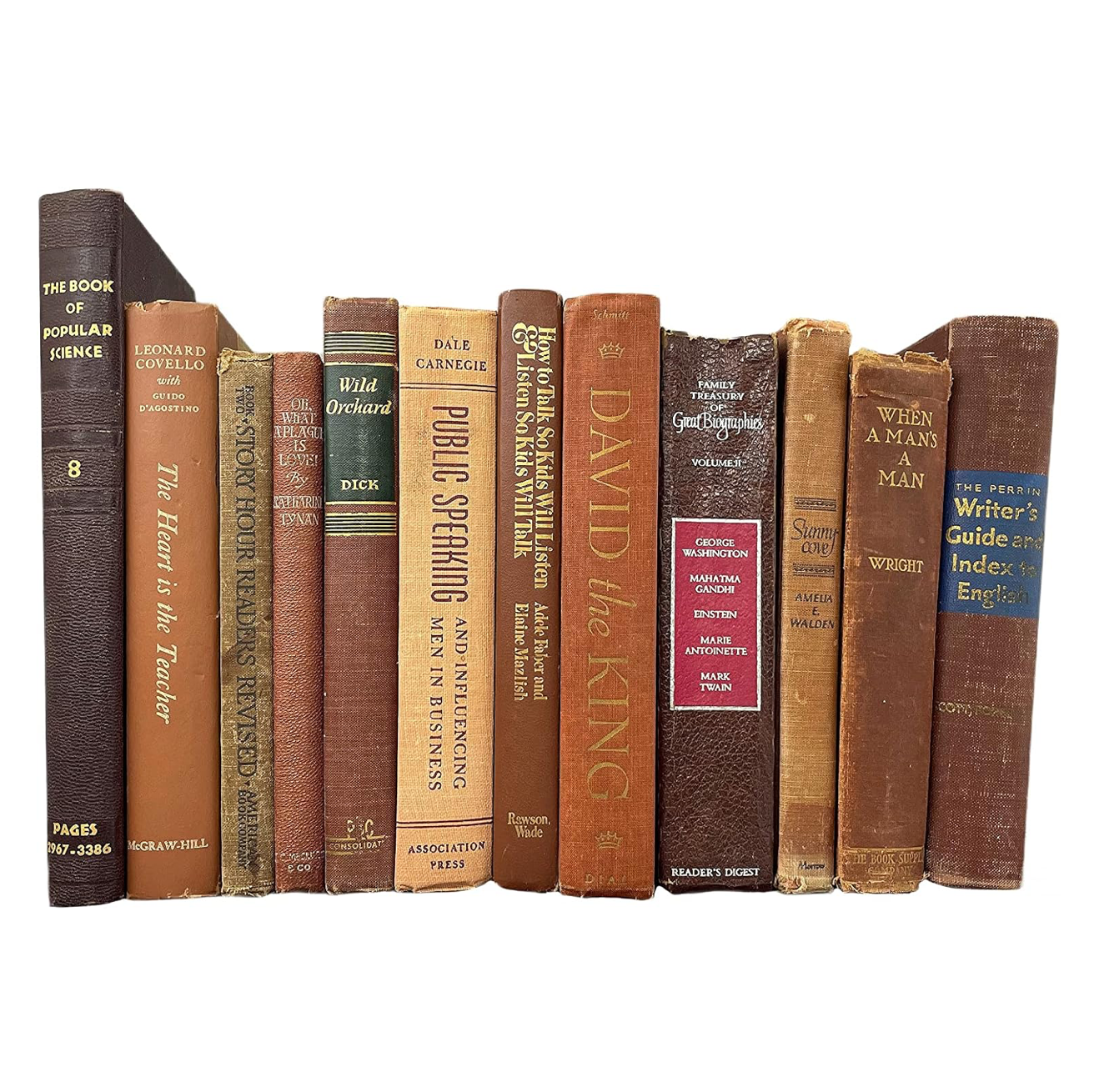 Antique Brown Hardback Books