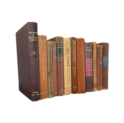 Antique Brown Hardback Books