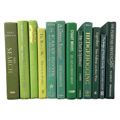 Modern Green Hardback Books