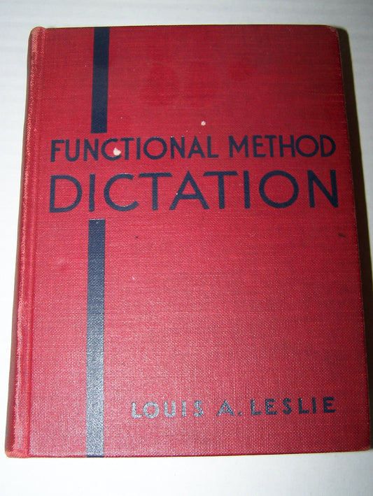 Functional Method Dictation: Gregg Shorthand