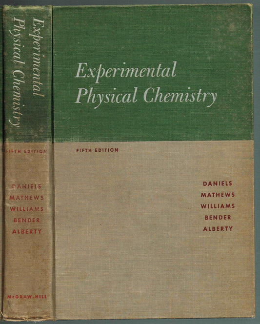 Experimental Physical Chemistry